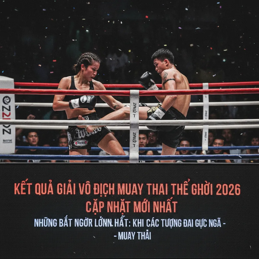 Nguyễn Trần Duy Nhất thi đấu tại giải Vô địch Muay Thai thế giới 2026.