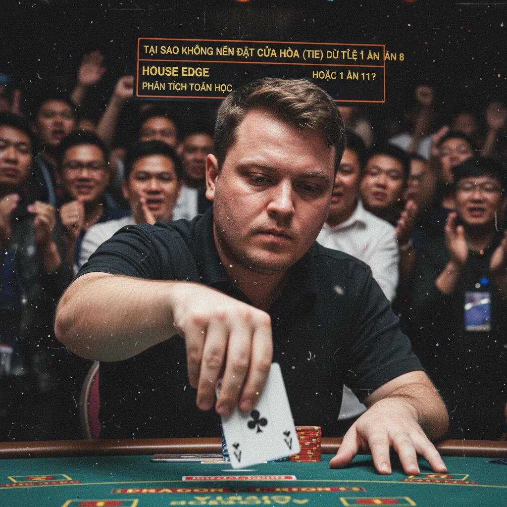 Biểu đồ so sánh lợi thế nhà cái của cửa Banker, Player và Hòa